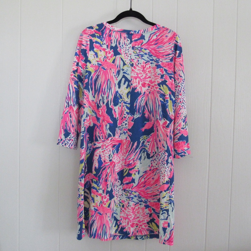 Lilly Pulitzer Banyan Dress Sunken Treasure Pima Cotton Size S - Picture 6 of 12